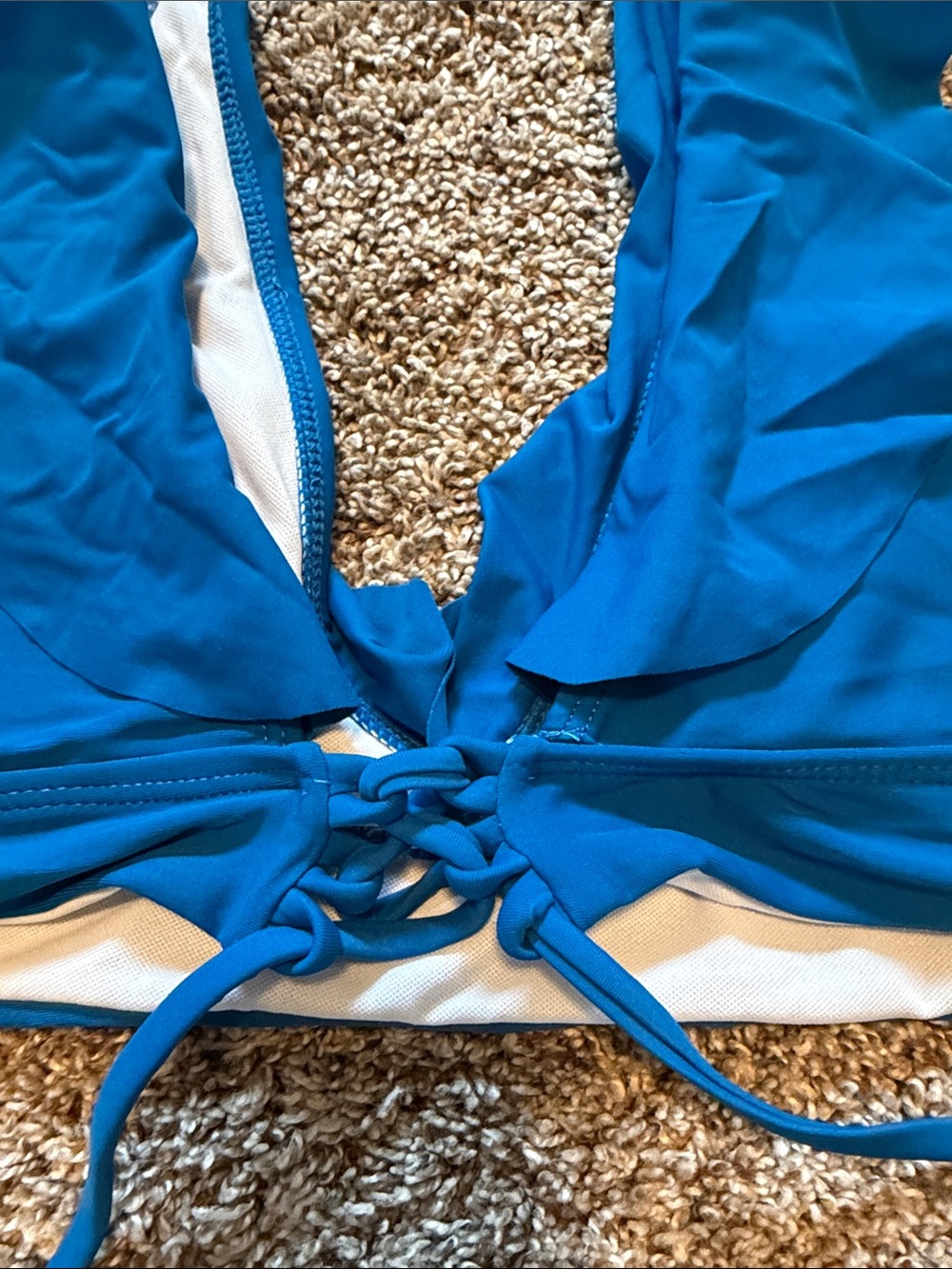 Blue Ruffled Bikini - Picture 7 of 7